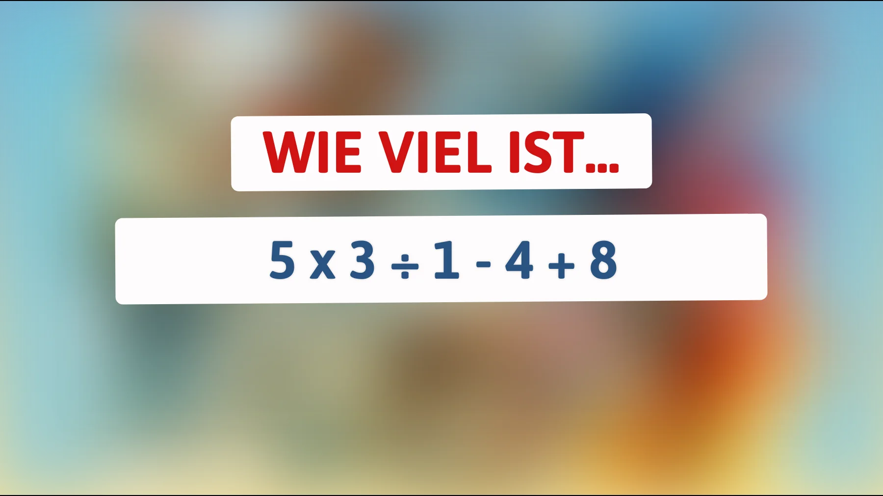 Dieses Mathe-Rätsel verblüfft selbst die Klügsten: Kannst du es lösen?"