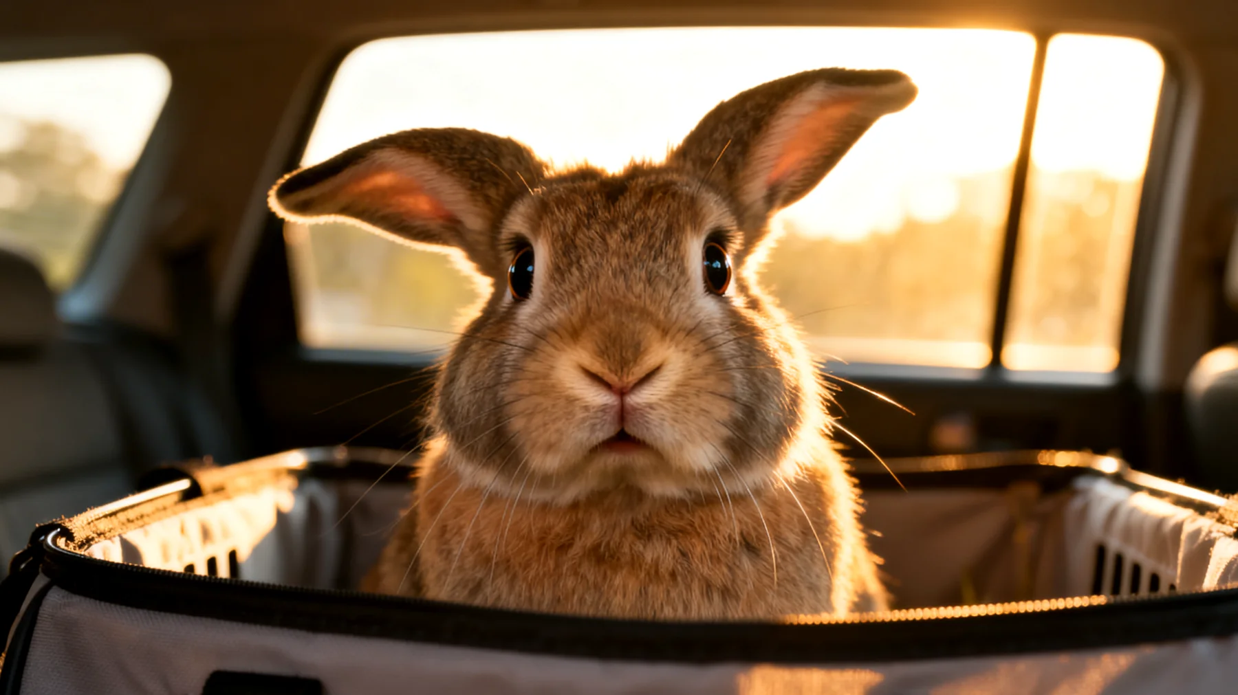 Kaninchen leiden während Reisen häufig unter starkem Stress, der zu Verdauungsproblemen und Appetitlosigkeit führen kann, weshalb natürliche beruhigende Lösungen für den Transport benötigt werden"