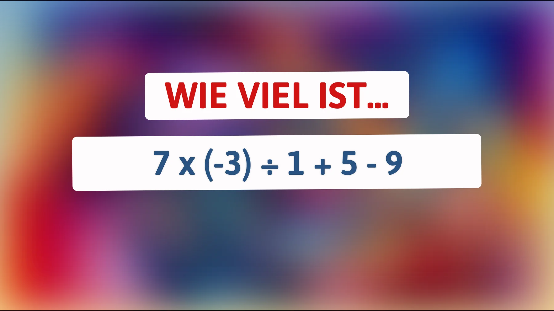 Löse das geniale Rätsel: Viele scheitern an dieser einfachen Rechnung! Kannst du es knacken?"