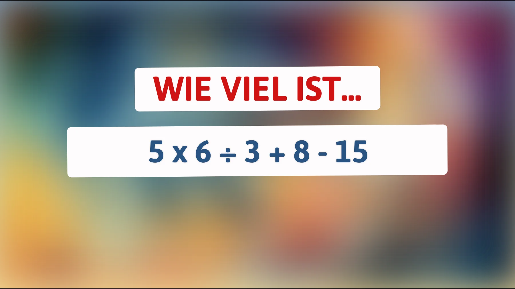 Teste deinen Intellekt: Nur 1% können dieses einfache Zahlenrätsel lösen! Bist du dabei?"